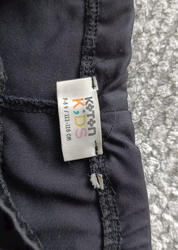 Koton kız çocuk Siyah Spor Tayt Elastik Bel - Görsel 4