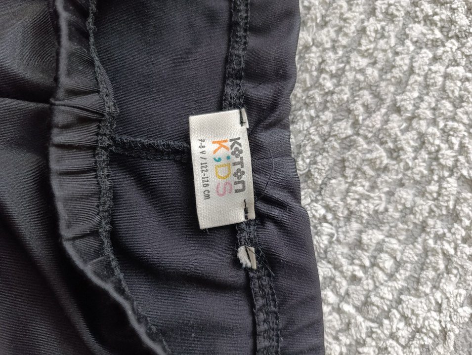 Koton kız çocuk Siyah Spor Tayt Elastik Bel - Görsel 4