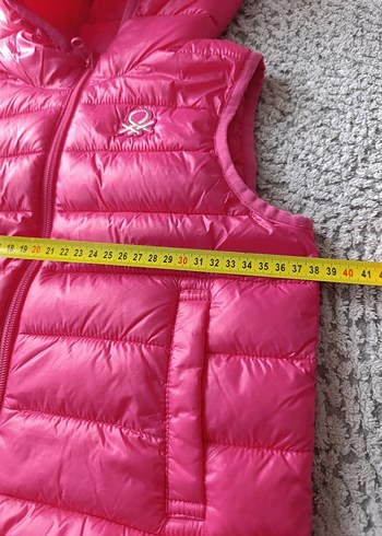 Benetton Kız Çocuk Kapüşonlu Şişme Yelek - Görsel 7