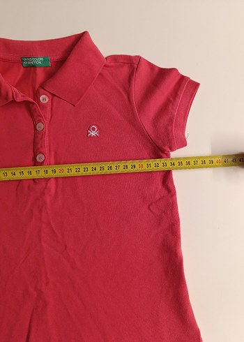 Fuşya Kız Çocuk Polo Yaka Tişört - Görsel 5