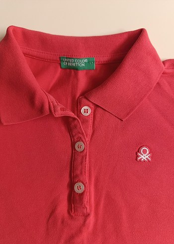 Fuşya Kız Çocuk Polo Yaka Tişört - Görsel 4