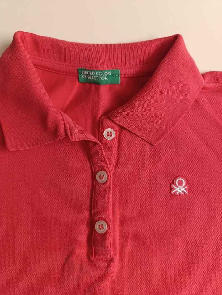 Fuşya Kız Çocuk Polo Yaka Tişört - Görsel 4