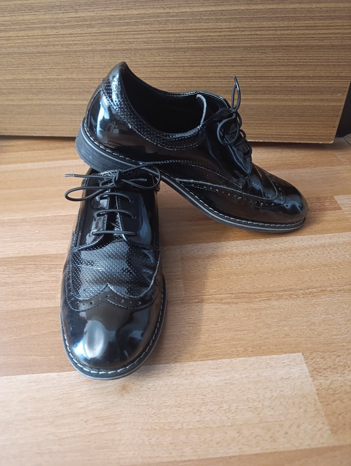 Klasik Siyah Rugan Erkek Çocuk Ayakkabısı - Görsel 2