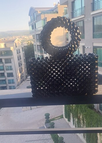 Diğer Siyah Boncuklu Kadın Çanta