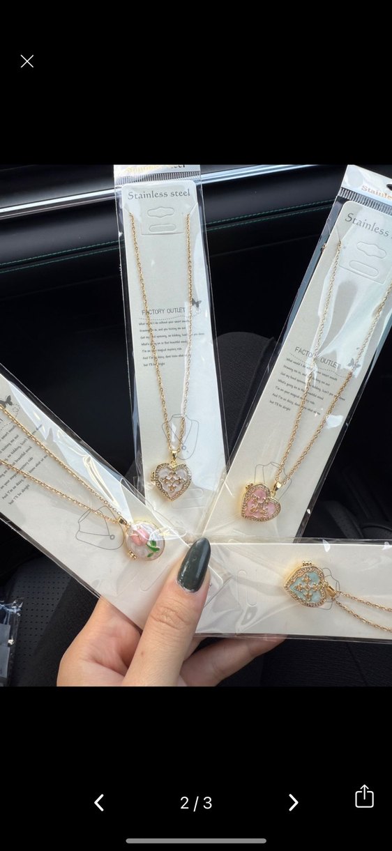 İçi açılan kapaklı kolye - Görsel 2