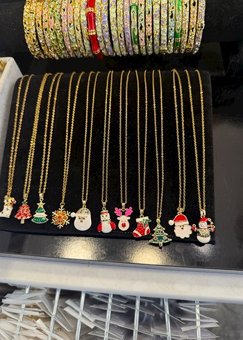 Yılbaşı temalı çelik kolye - Görsel 2