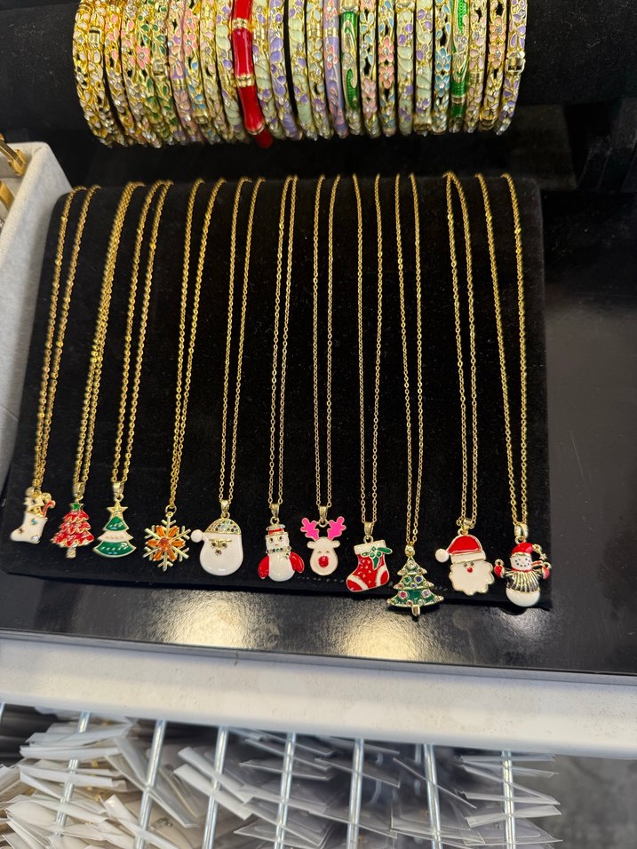 Yılbaşı temalı çelik kolye - Görsel 2