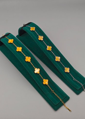 Beden beyaz Renk Çelik van cleef bileklik