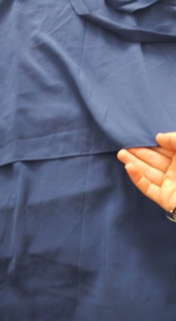 Kadın Lacivert Midi Uzun Kollu Salaş tunik - Görsel 3