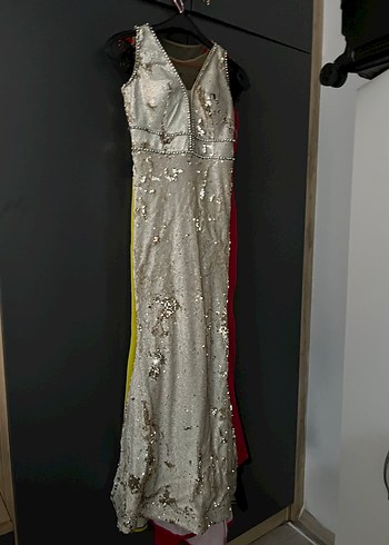 Abiye Siyah Askı