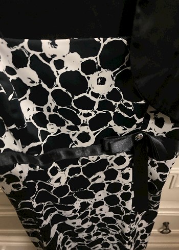 Desenli Siyah Uzun Hamile Eteği - Görsel 3