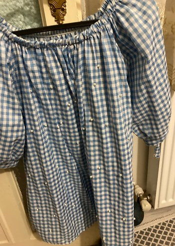 Mavi Bohem Düğmeli Kadın Bluz - Görsel 3