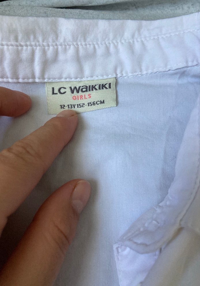 Beyaz Uzun Kollu Keten Gömlek - Görsel 3