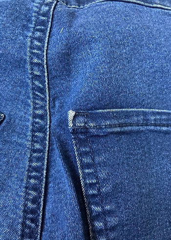 Kadın Mavi Normal Boy Slim Denim Pantolon - Görsel 5