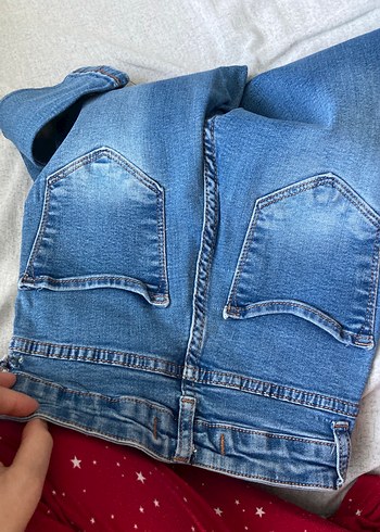 Mavi Kadın Normal Boy Dar Kesim Kot Pantolon - Görsel 5