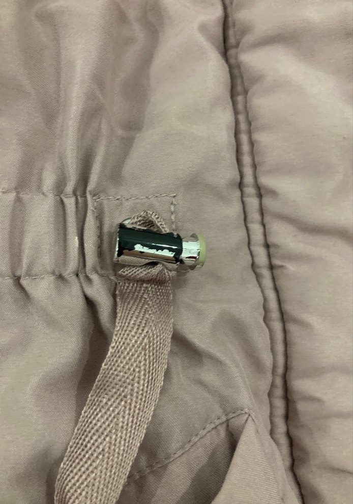 Kız Çocuk Bej Kürklü Sokak Stili Mont - Görsel 3