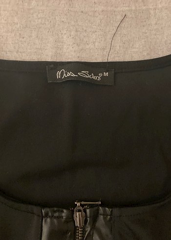 Uzun Kollu Siyah Gotik Kadın Elbise - Görsel 3