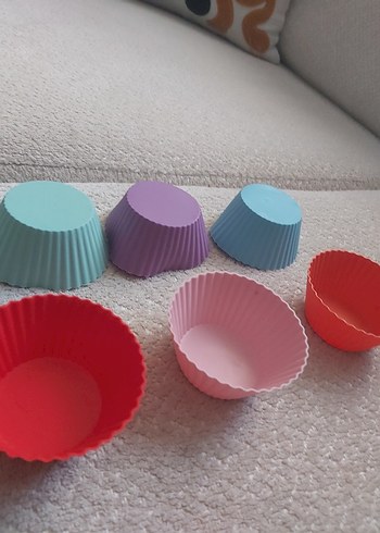  Beden 6 adet Silikon Muffin Kalıbı