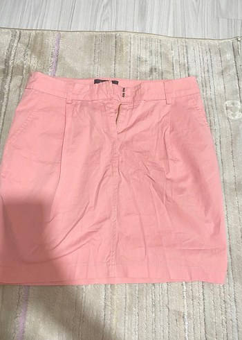 Sabra Pembe Midi Keten Etek