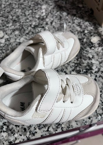 Erkek Çocuk Beyaz Cırt Cırtlı Spor Ayakkabı - Görsel 3