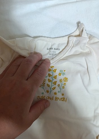 LCW Baby Beyaz Bebek Atlet 1-3 Ay - Görsel 3