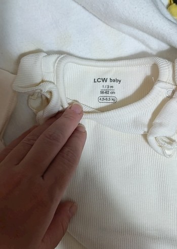 LCW Baby Beyaz Bebek Atlet 1-3 Ay - Görsel 2