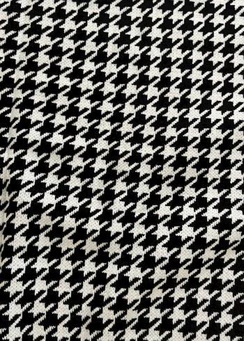 Gri Kareli Uzun Örme Kolsuz Elbise standart - Görsel 4