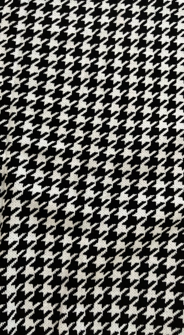 Gri Kareli Uzun Örme Kolsuz Elbise standart - Görsel 4