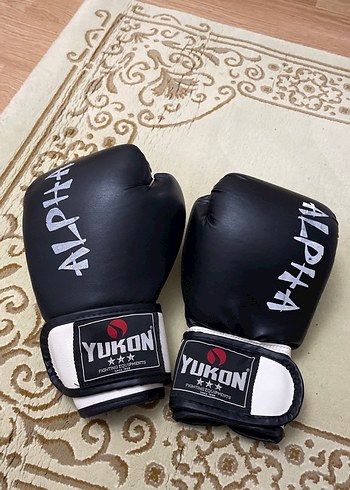 Yukon Alpha Siyah Deri Boks Eldiveni