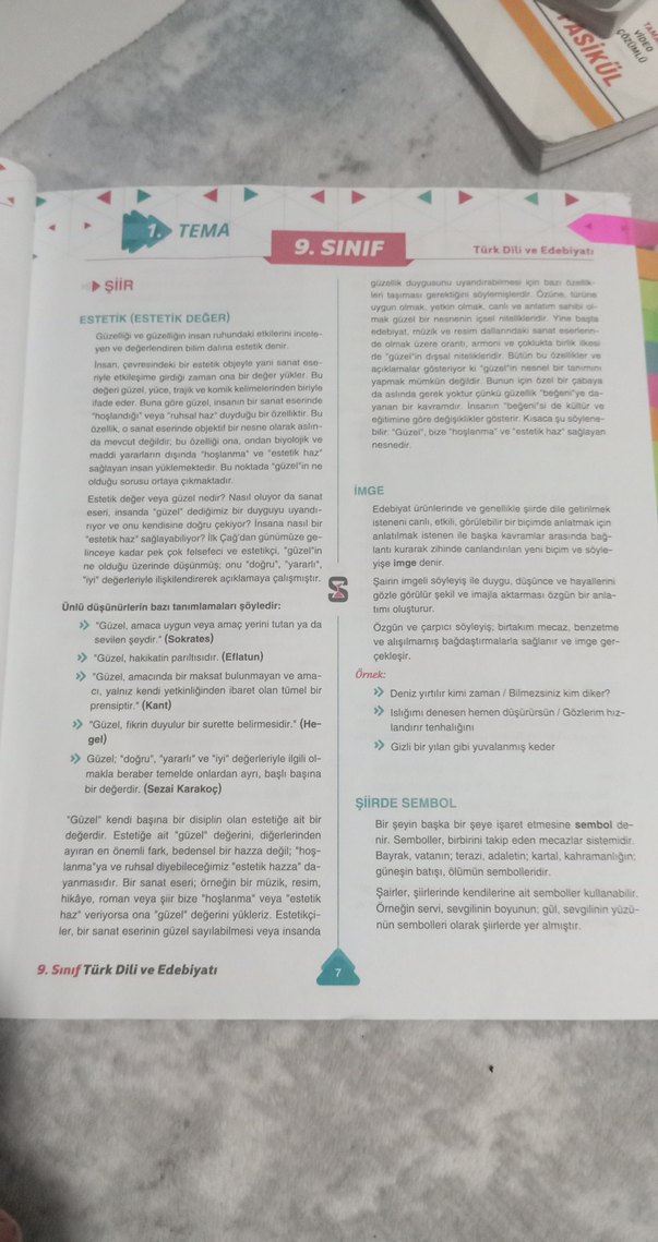 9. Sınıf Türk Dili ve Edebiyatı Konu Anlatımlı Kitap - Görsel 3