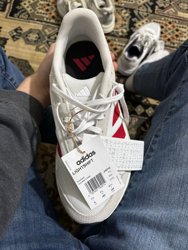 Beyaz Kırmızı Bağcıklı Spor Ayakkabı - Görsel 2