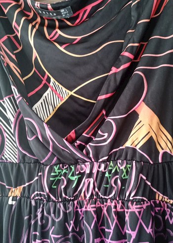 Bohem Çok Renkli Elbise - Görsel 4