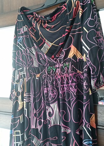 Bohem Çok Renkli Elbise - Görsel 3