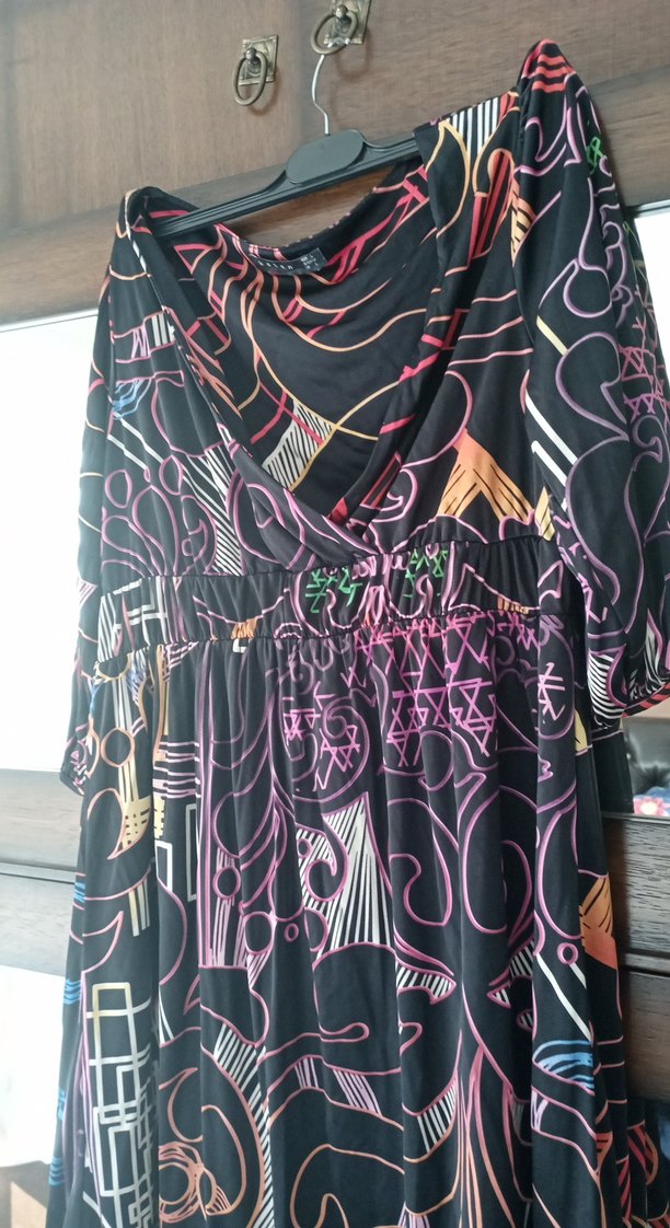 Bohem Çok Renkli Elbise - Görsel 3