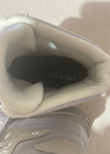 Prada Prada Gri Kadın Dolgu Topuklu Spor Ayakkabı