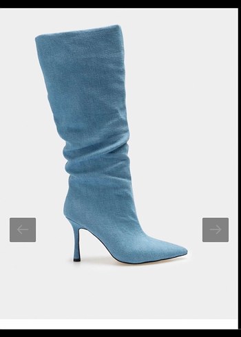 Diğer Mavi Denim Kadın Dizüstü Çizme