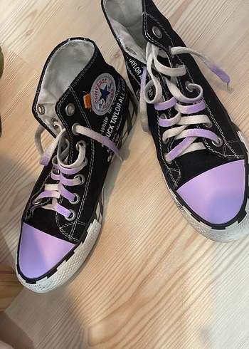 38 Beden Mor punk converse Spor Ayakkabı