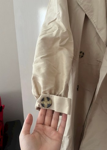Diğer Camel Renk Uzun Kadın Deri Trençkot