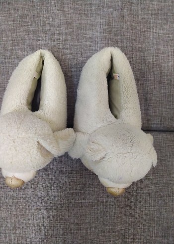 twıgy Beyaz Kız Çocuk Peluş Ev Terliği - Görsel 2