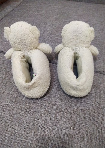 twıgy Beyaz Kız Çocuk Peluş Ev Terliği - Görsel 5