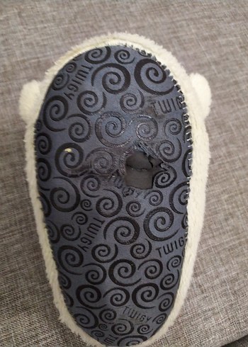 twıgy Beyaz Kız Çocuk Peluş Ev Terliği - Görsel 7