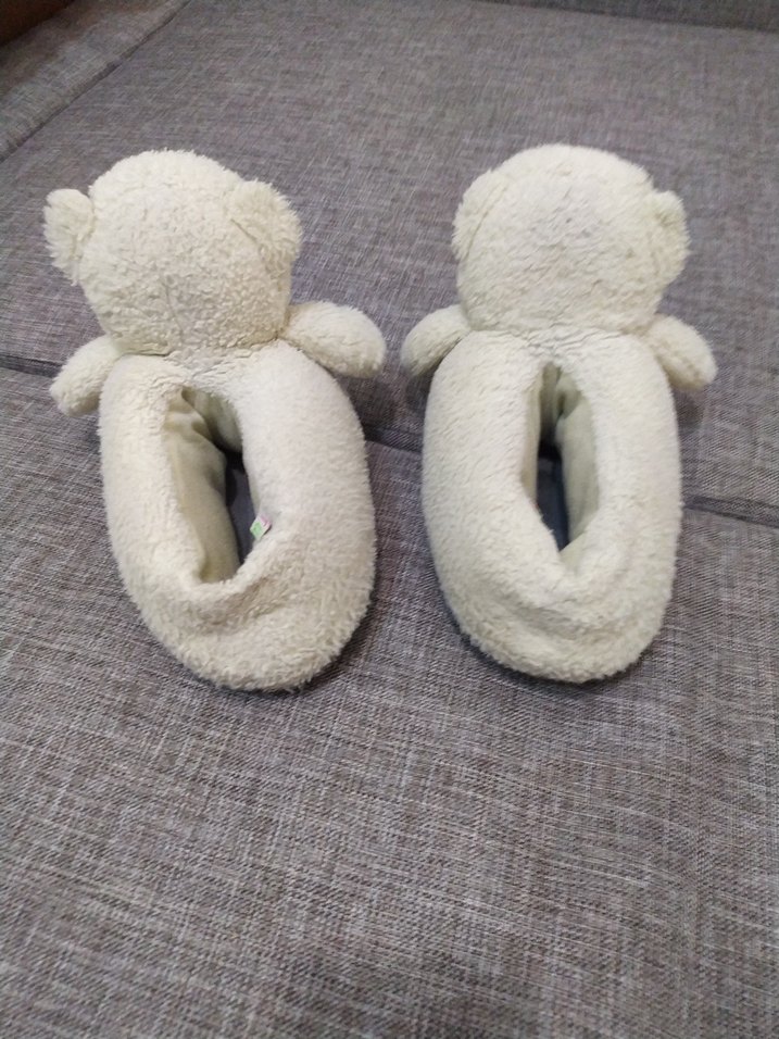 twıgy Beyaz Kız Çocuk Peluş Ev Terliği - Görsel 5