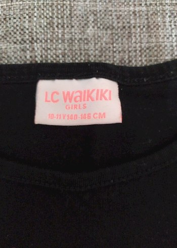 Kız Çocuk Uzun Kollu Siyah Baskılı Tişört - Görsel 3