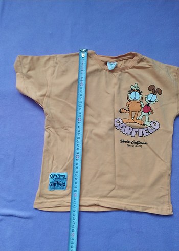 Bej Garfield Baskılı kız Tişört - Görsel 3