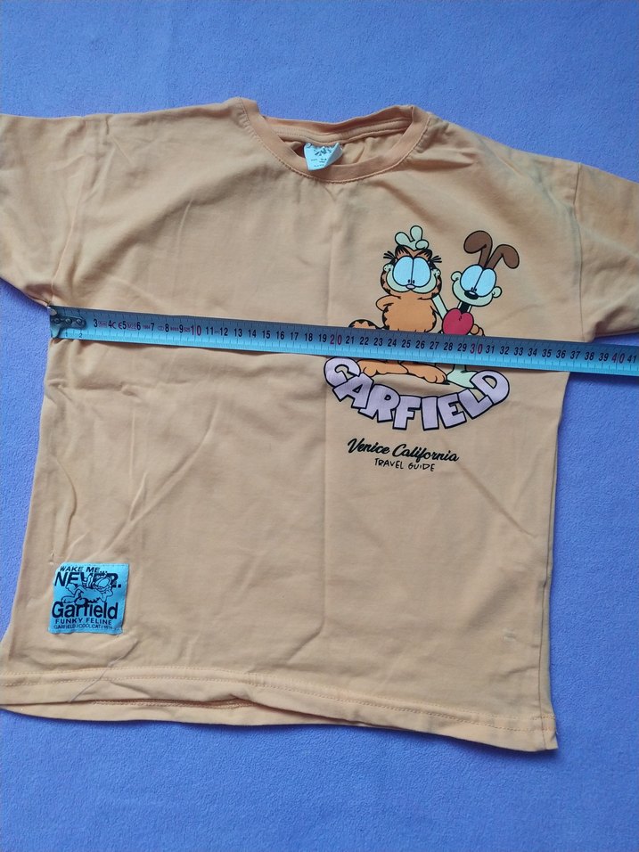 Bej Garfield Baskılı kız Tişört - Görsel 4