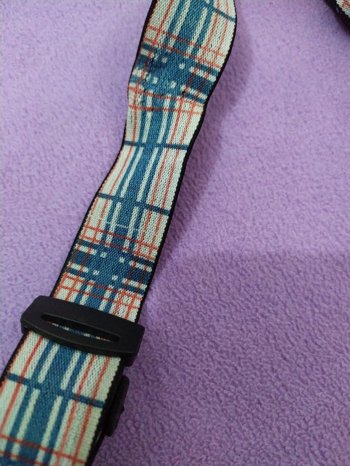 Çocuk için Tokalı Kareli Askı - Görsel 2