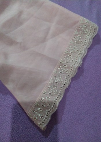 Düğmeli Pembe  sabahlık V Yakalı - Görsel 8