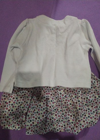 Nakışlı Beyaz Kız Çocuk Bolero - Görsel 5