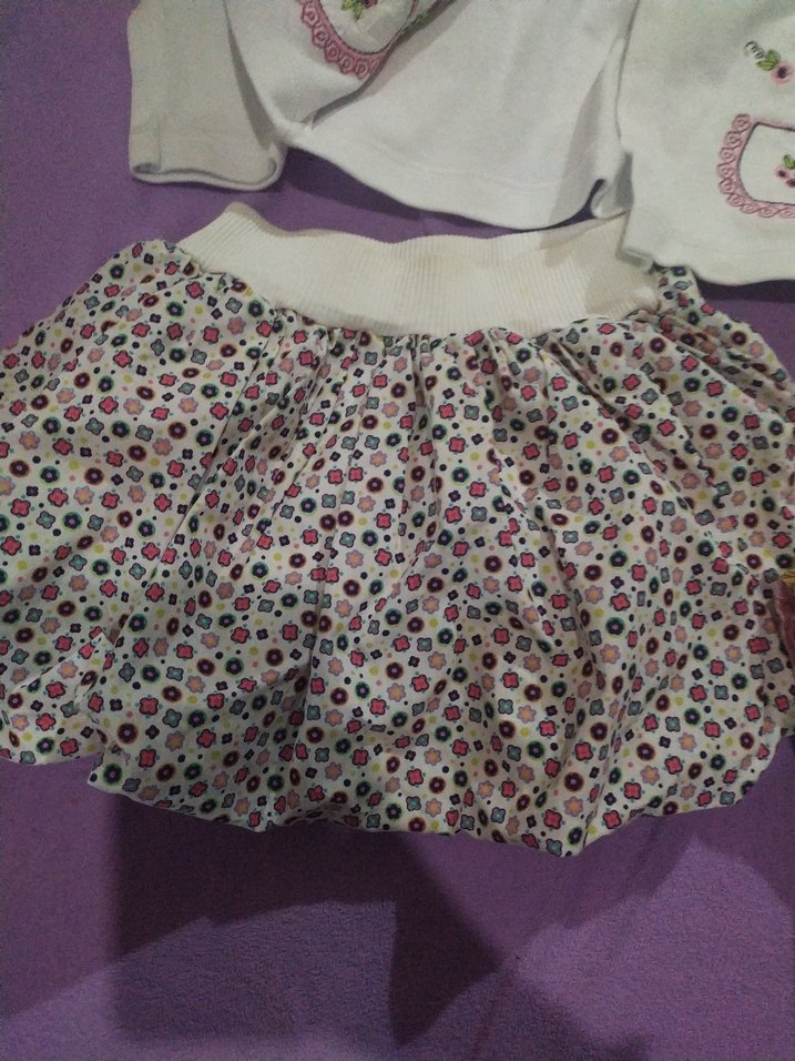 Nakışlı Beyaz Kız Çocuk Bolero - Görsel 4