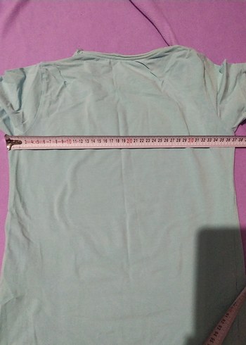 Turkuaz Kız Çocuk Kısa Kollu Kenzo Tişört - Görsel 5